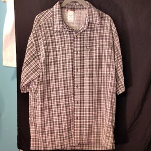 The North Face Black and White Casual Button Down Shirt